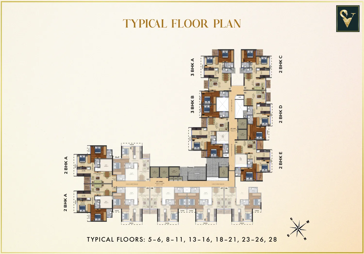 Typical floor plan Moraj Silent Valley typical floor plan